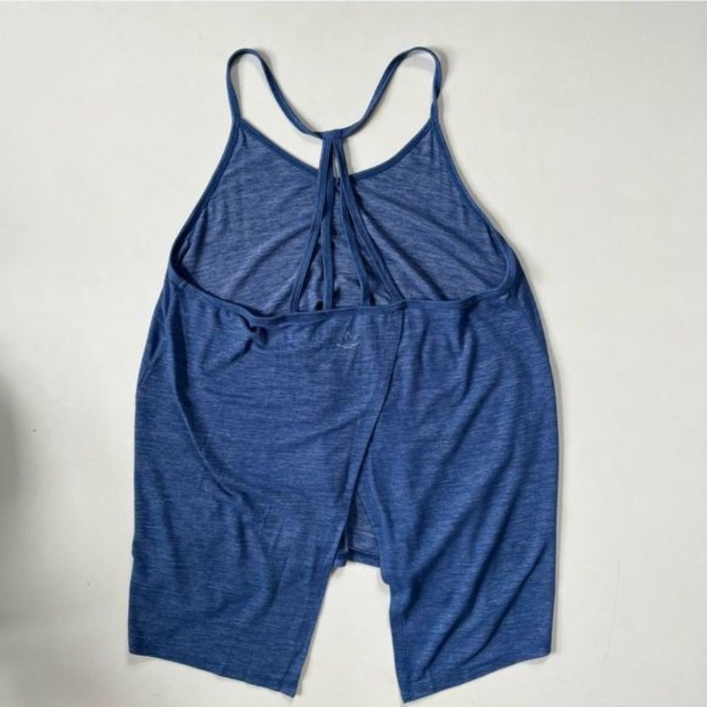 Beyond?Yoga?Cloud Heather Overlap Swing Tank L - Picture 3 of 5